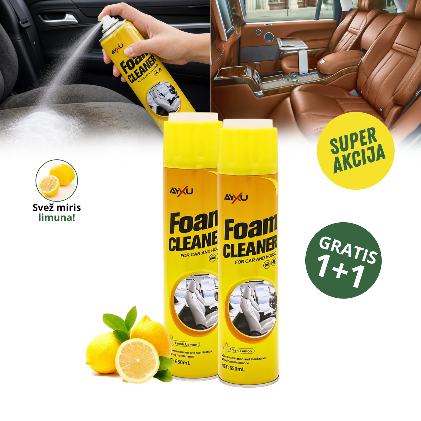Magična pena za čišćenje 650ml+650ml