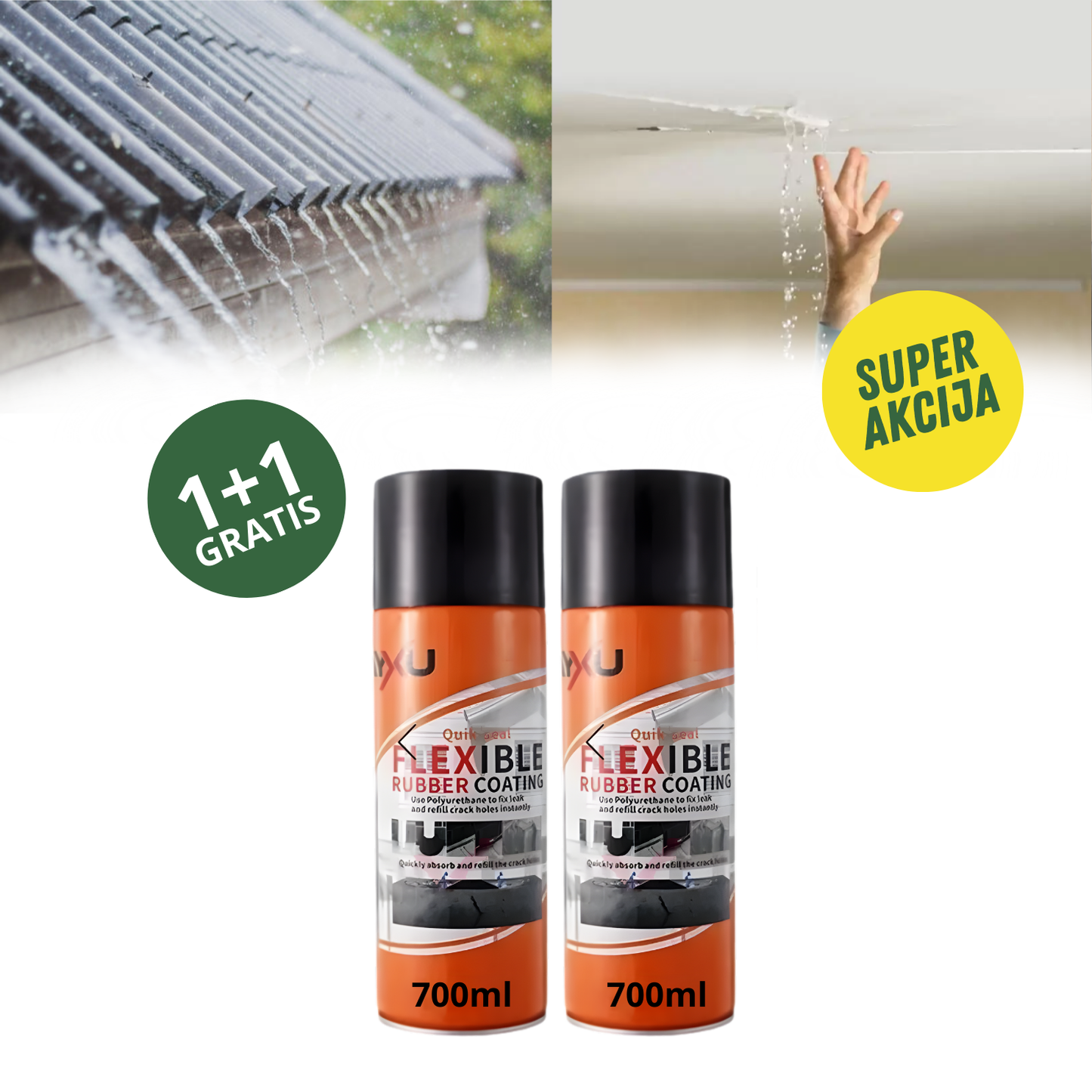 TotalSeal Pro - Vodootporni premaz u spreju 1+1 (1400ml)
