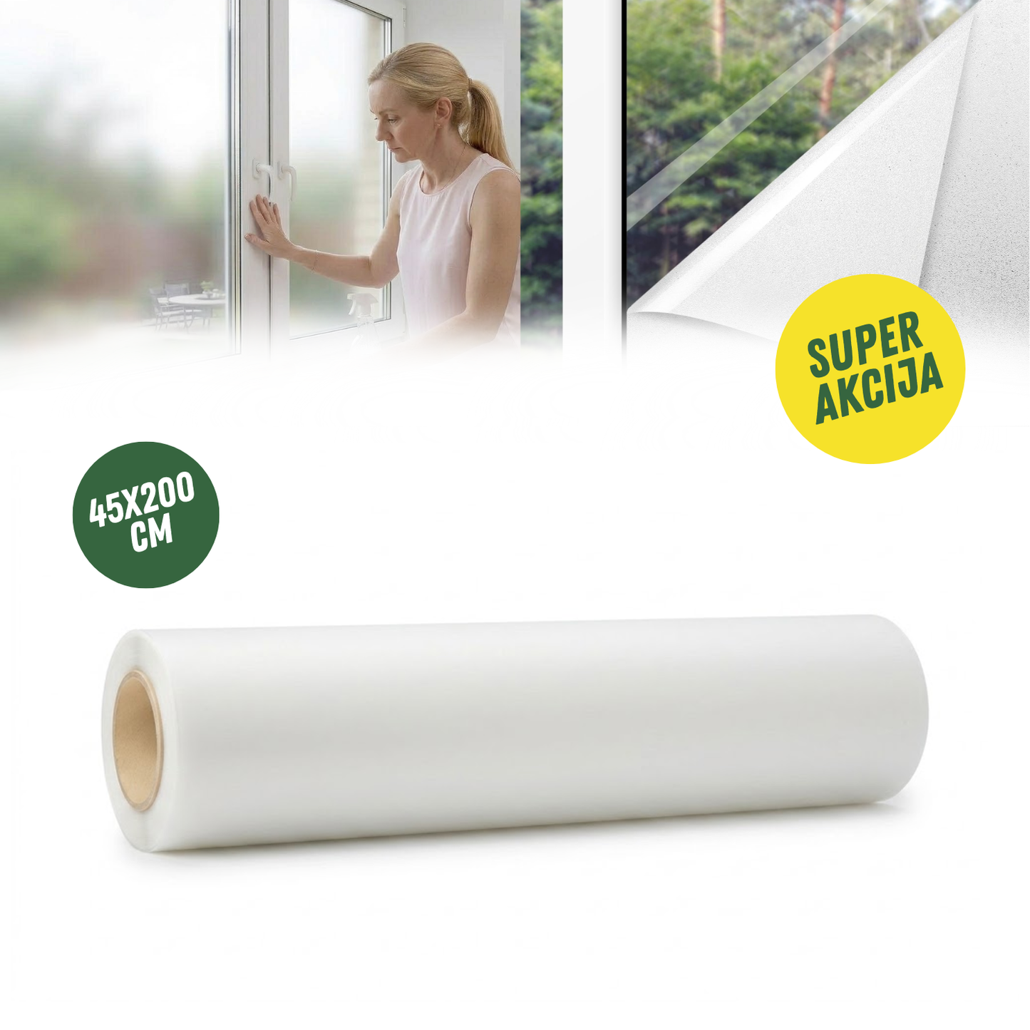Mat Film - Folija za matiranje stakla 45x200cm