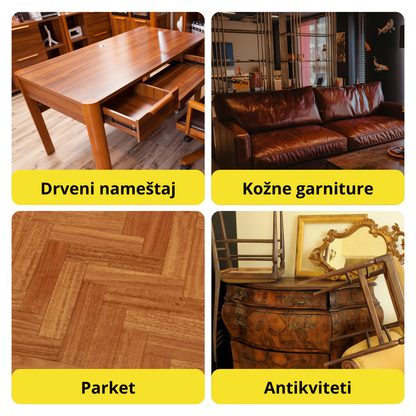 BeeWax - Vosak za obnovu drvenih površina 1+1