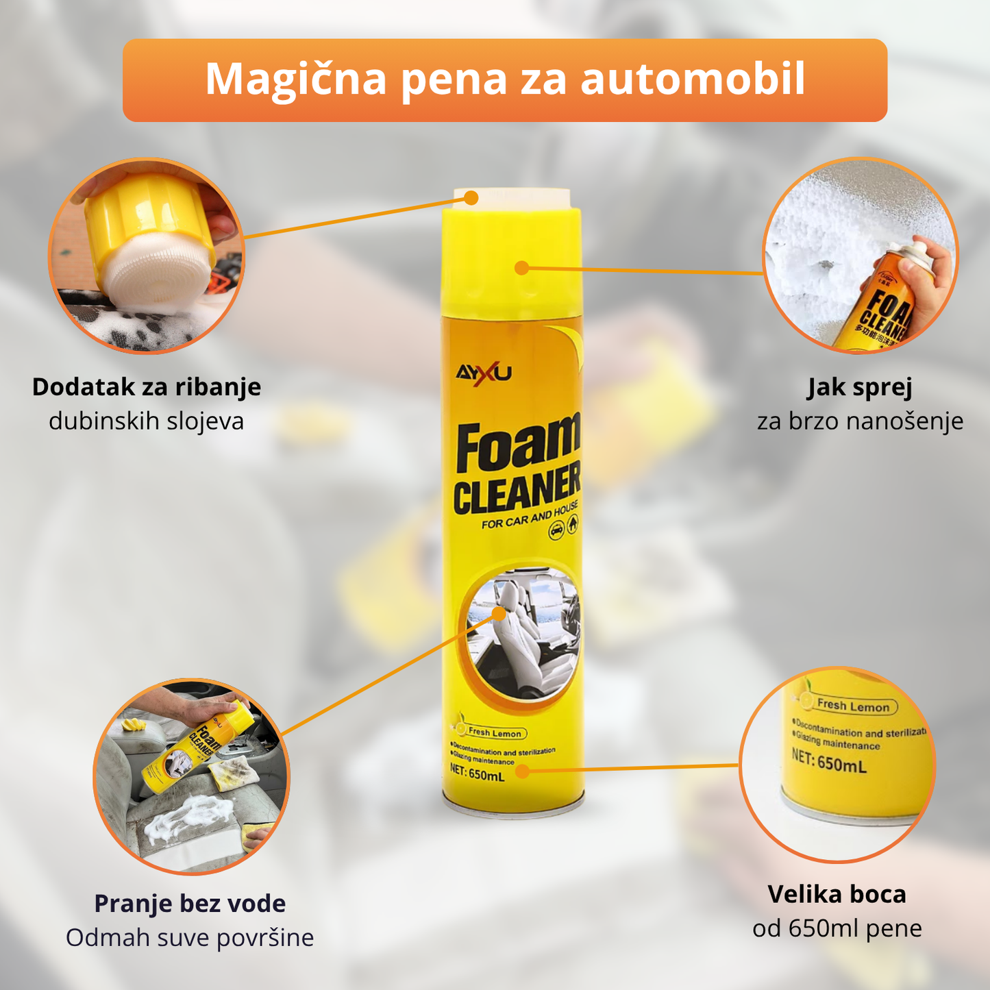 Magična pena za čišćenje 650ml+650ml