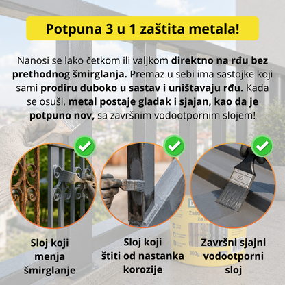 AntiRust - 3 u 1 boja protiv rđe i korozije - 1+1 Gratis