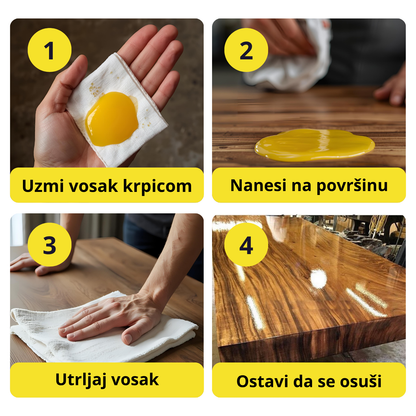 BeeWax - Vosak za obnovu drvenih i kožnih površina 1+1