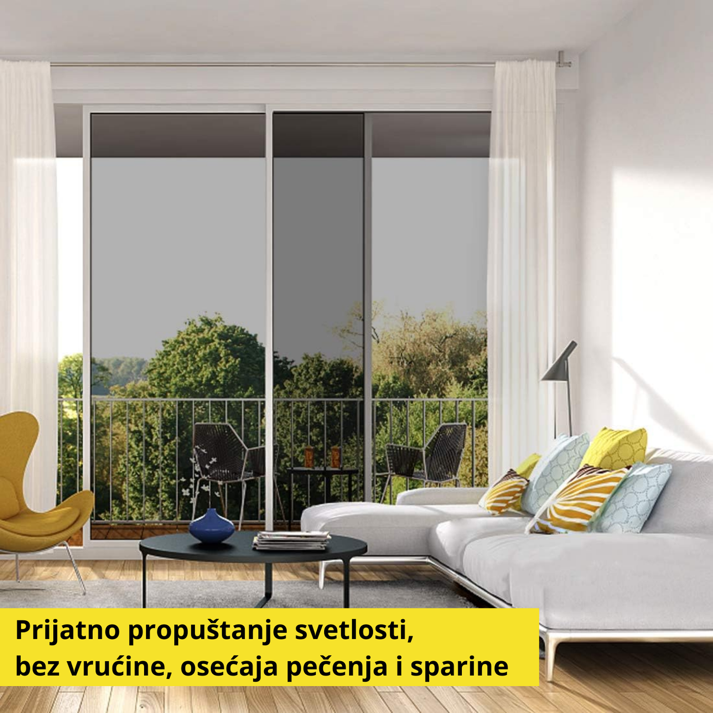 Uv reflektujuća folija za stakla