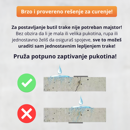 Butilska traka za zaptivanje pukotina - Ekstra jaka 5m