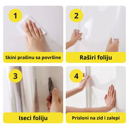 Magična folija za zaštitu zidova i površina 60x300cm