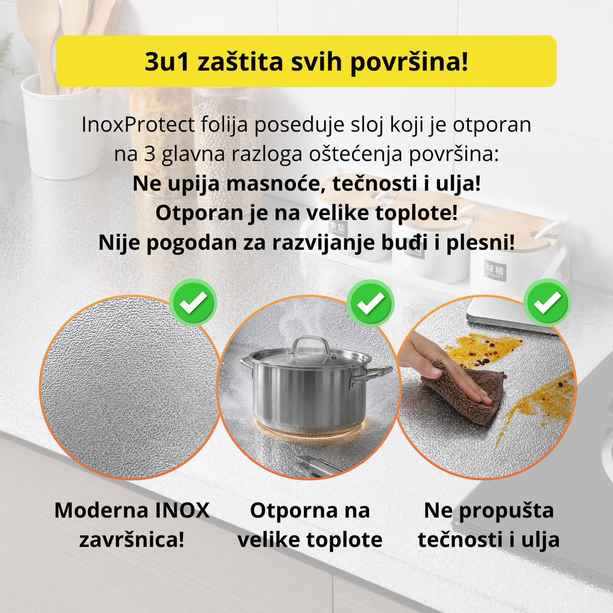 InoxProtect - 3u1 folija za zaštitu površina