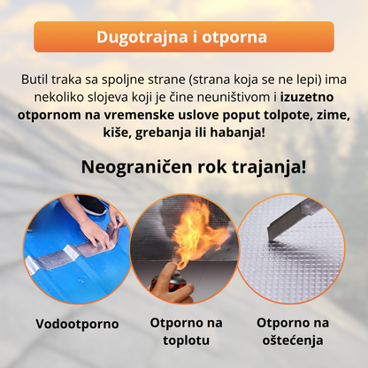 Butilska traka za zaptivanje pukotina - Ekstra jaka 5m