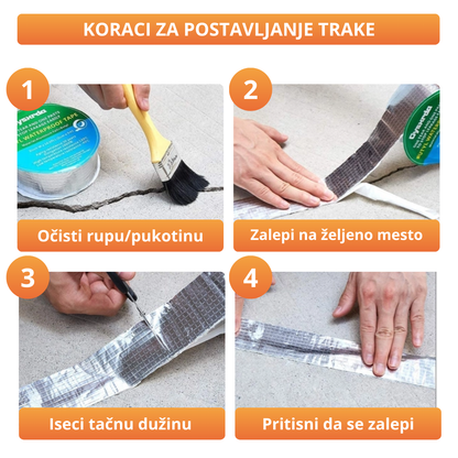 Butilska traka za zaptivanje pukotina - Ekstra jaka 5m