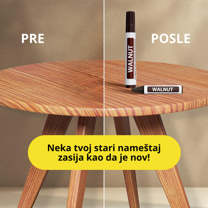 WoodFix - Set markera i voska za reparaciju drveta
