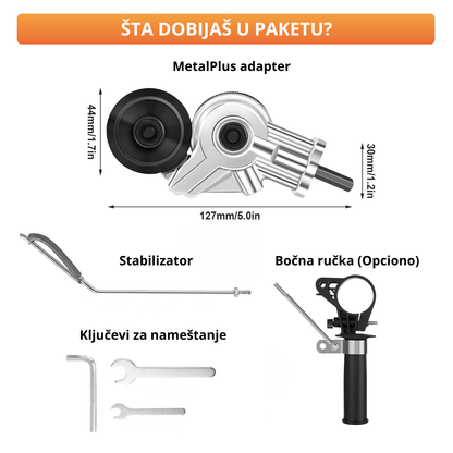 MetalPlus - Adapter za obradu pločastih metala i limova