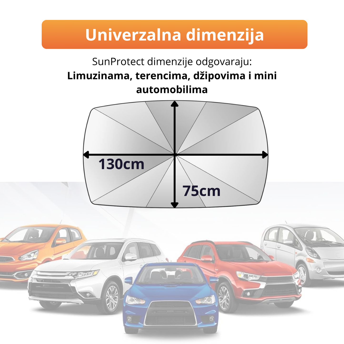 SunProtect - Reflektivni kišobran za šoferku
