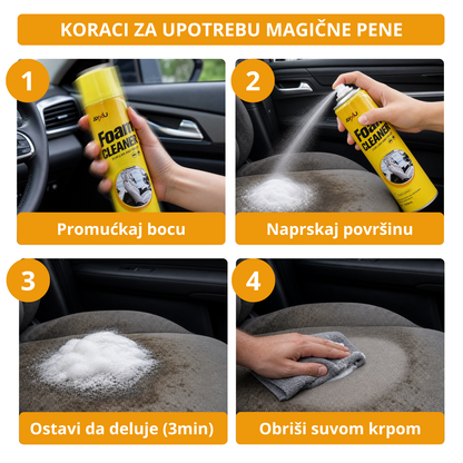Magična pena za čišćenje + 2xMikrofiber krpe Gratis